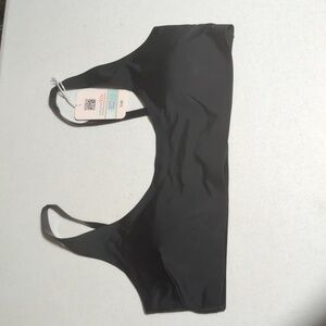 OneWith Black Bikini Top size L NWT